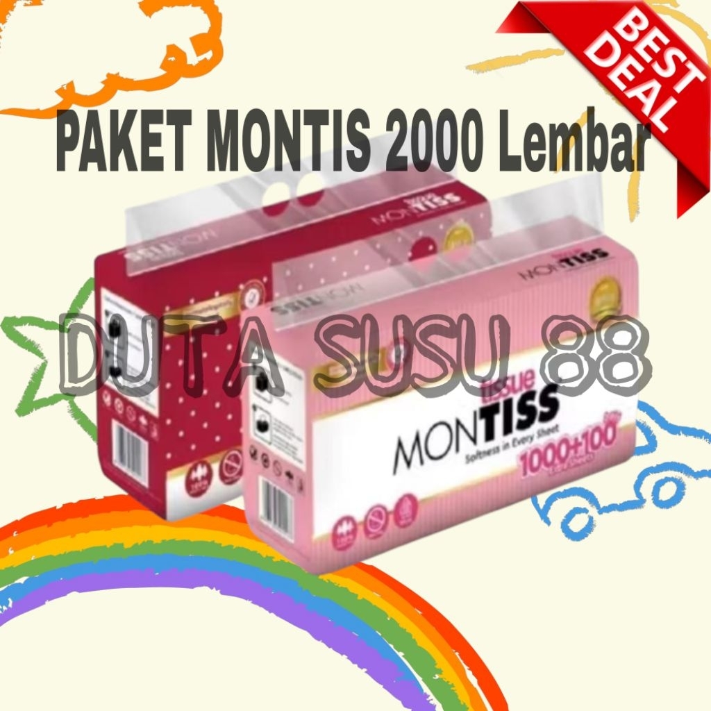 Tissue Montis 1000's + 1000's Tissue Wajah