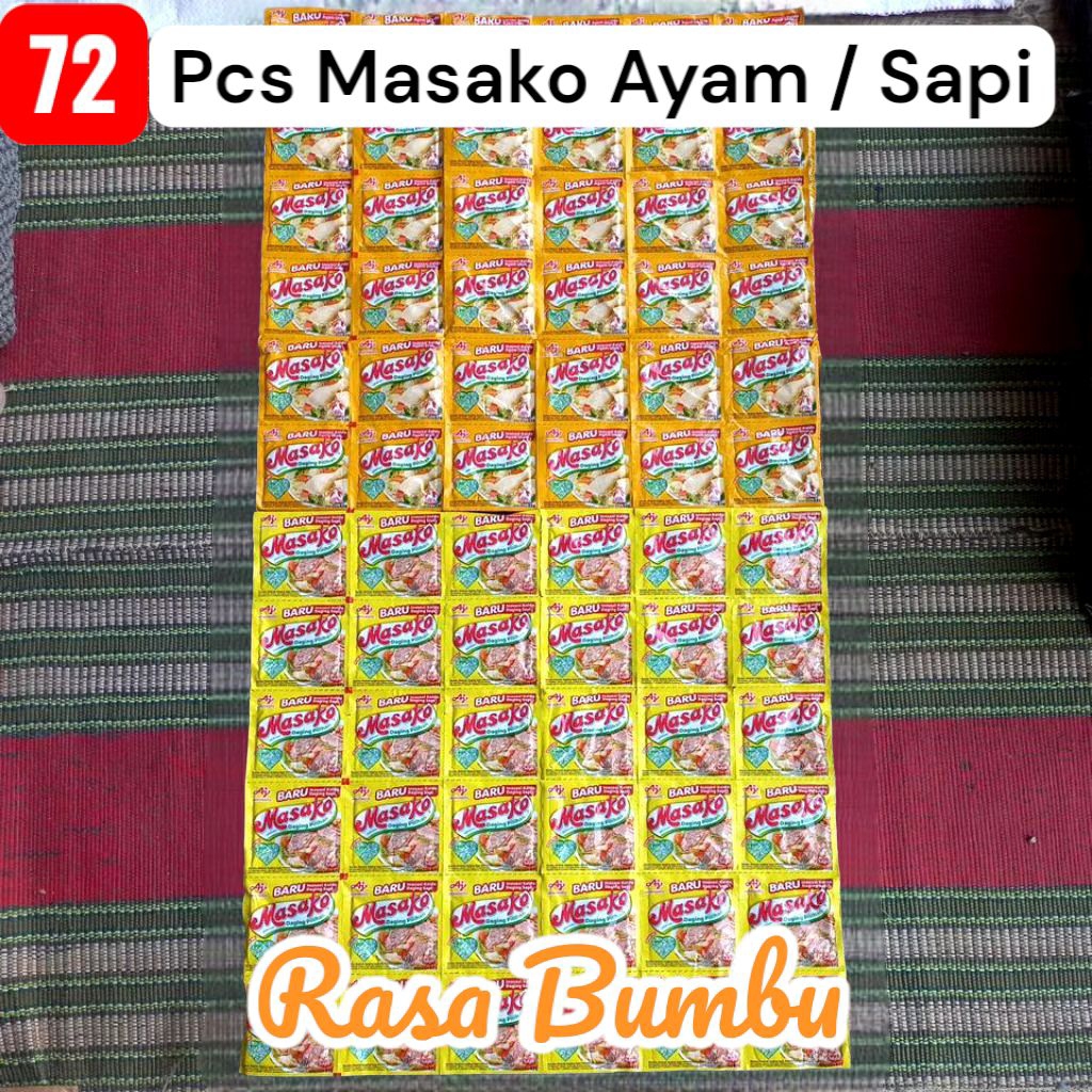 

Masako 72 sachet dengan daging pilihan inovasi baru