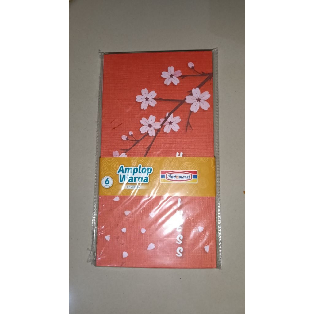 

Indomaret amplop warna 9x17cm isi 6 pcs
