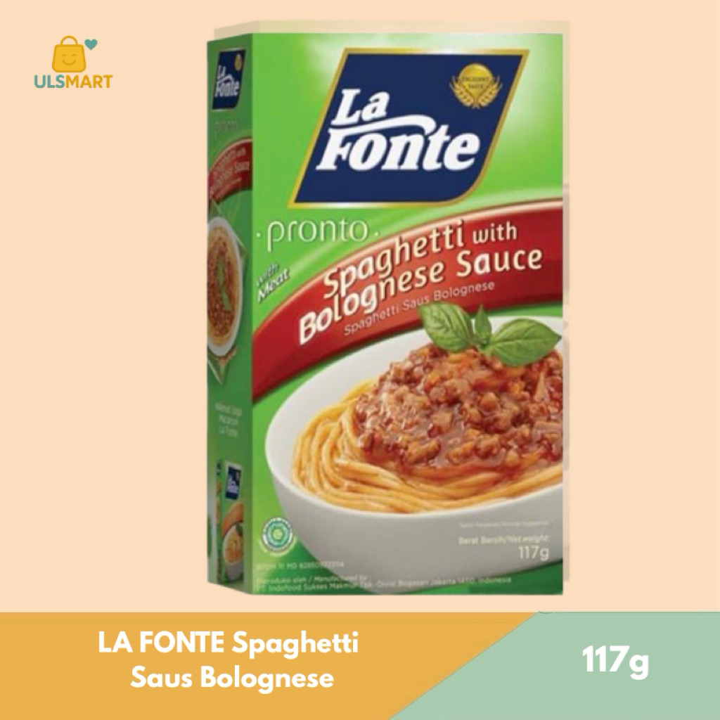 

LA FONTE Spaghetti Saus Bolognese 117 g