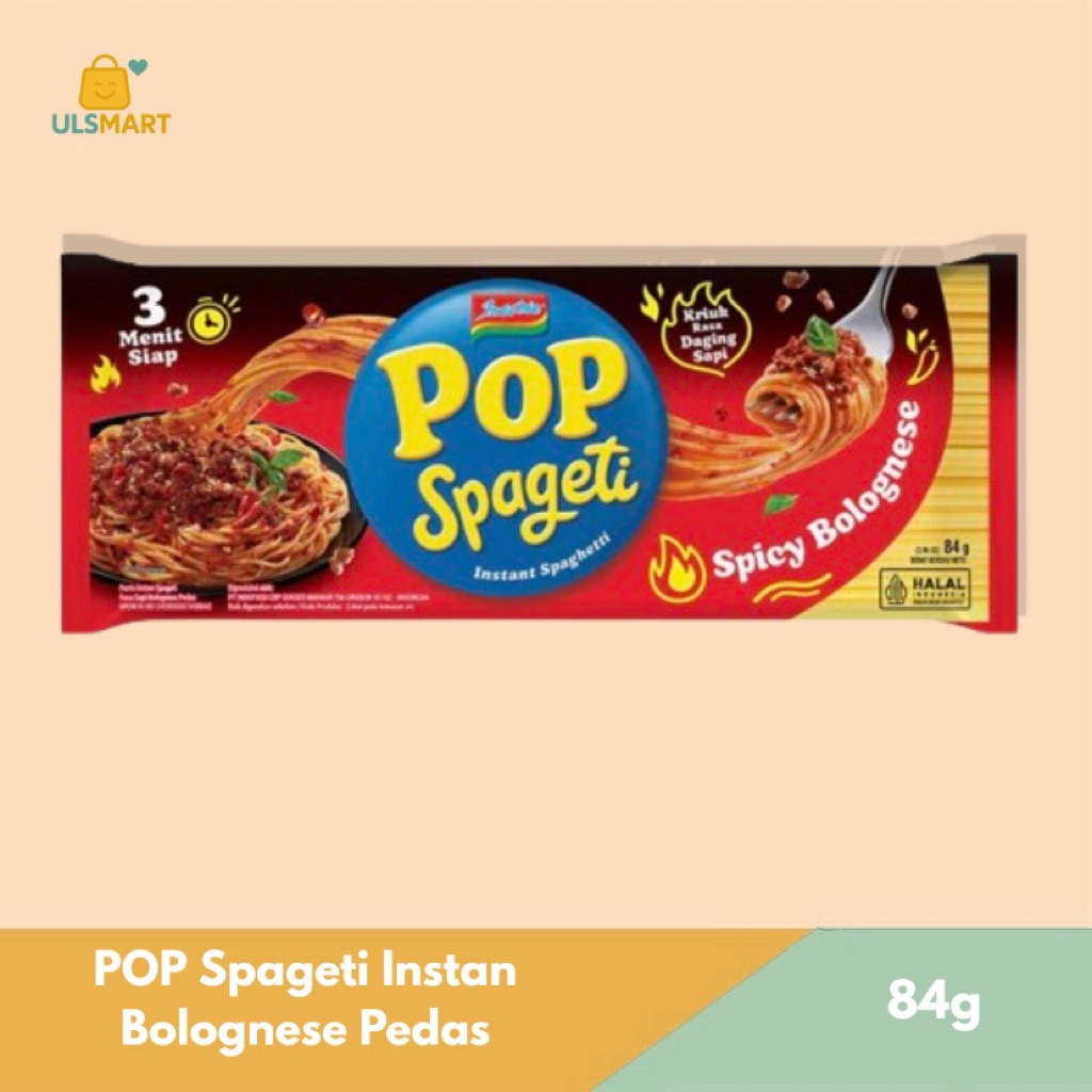 

POP Spageti Instan Bolognese Pedas 84 g
