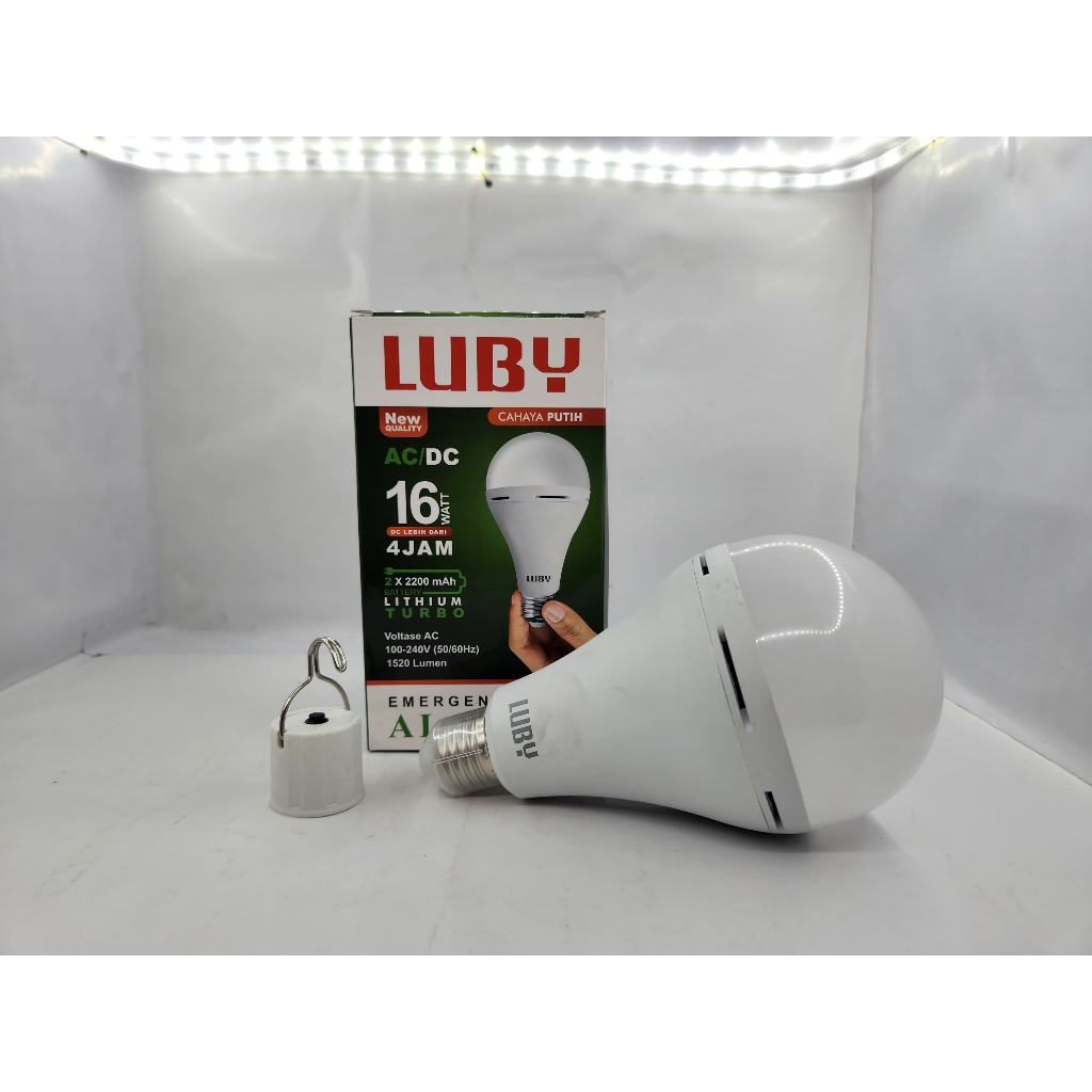 LUBY ALADDIN 16WATT / LAMPU LED EMERGENCY 16W CAHAYA PUTIH