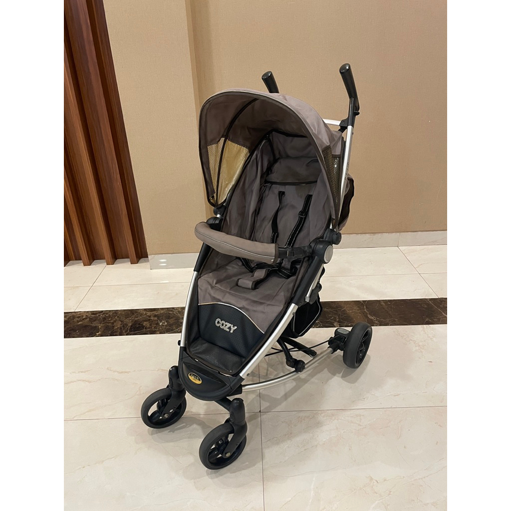 Stroller Lipat BabyElle cozy Preloved - Grey