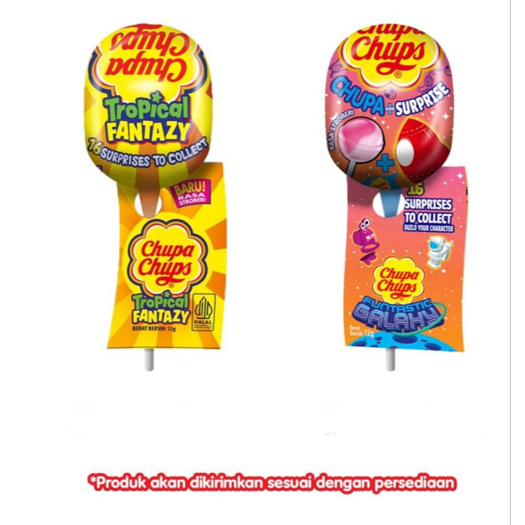 

(random) Chupa Chups Surprise Lolipop isi mainan dikirim acak sesuai stock