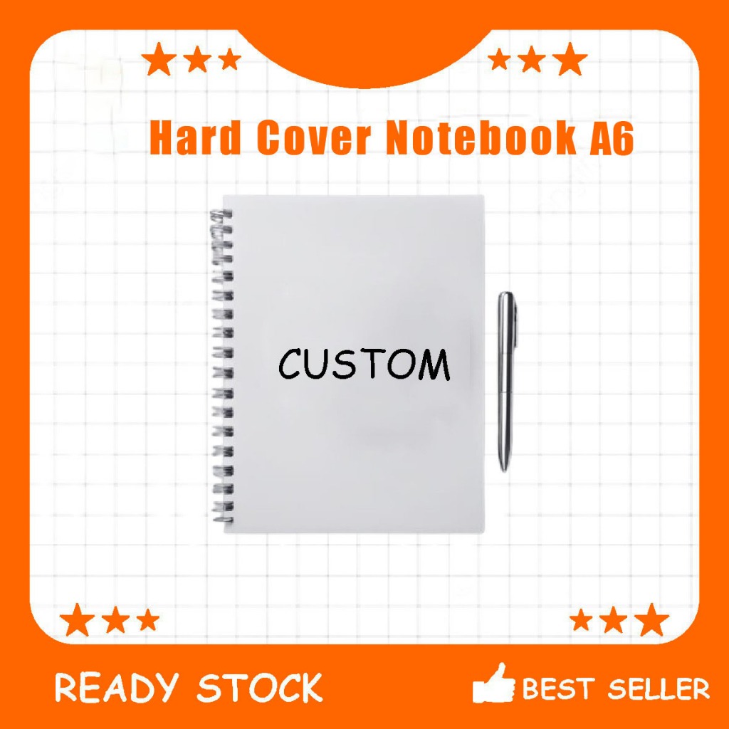 

Notebook Custom A6, Buku Catatan A6 Custom Merchandise – Hard Cover Ring Kawat 50 Halaman
