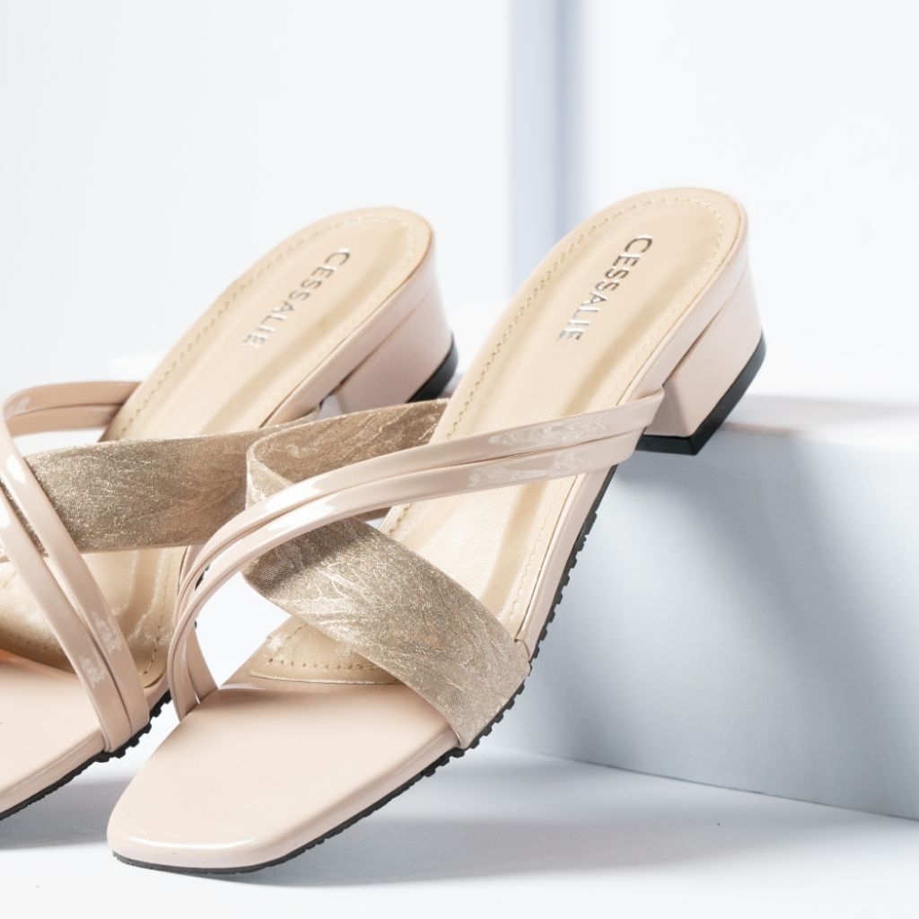 Cessalie sandal heels wanita Gisele hak tahu 3cm sandal heels sandal heels wanita sandal hak tahu se