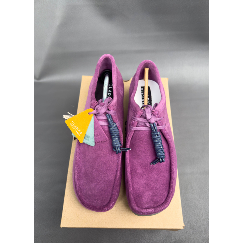 CLARKS WALLABEE PURPLE