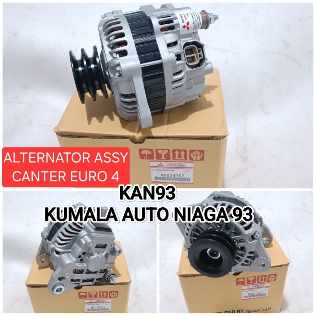 ALTERNATOR ASSY-DINAMO AMPERE MITSUBISHI PS125 CANTER EURO 4 ORIGINAL GARANSI MX934767