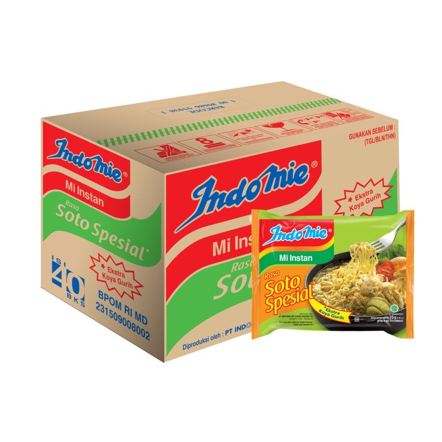 

Indomie Kuah Soto Spesial Mie Instan Dus 40pcs