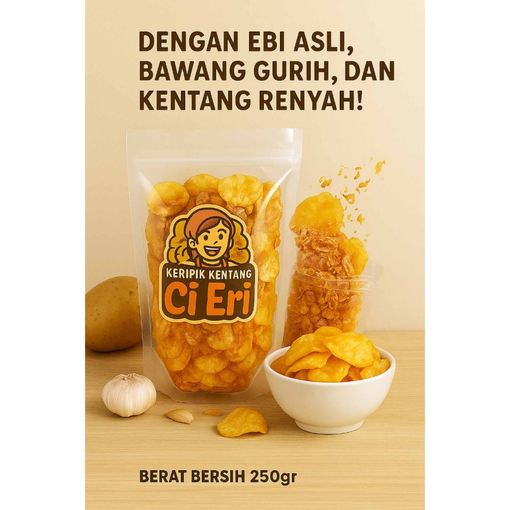 

Keripik Kentang Ebi Rumahan – Snack Enak Rendah MSG