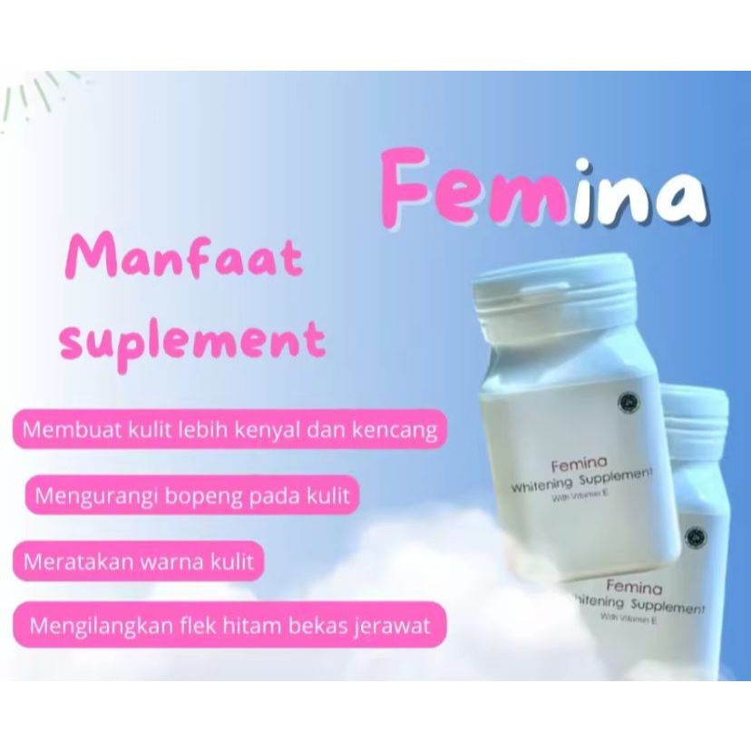 Pemutih Badan Pemutih Wajah Ampuh Femina Whitening Original BPOM