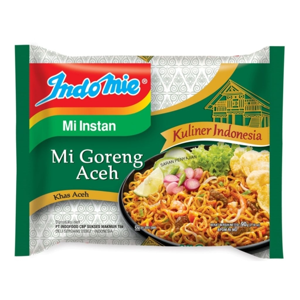 

Indomie Mi Instan Mie Goreng Aceh 90g