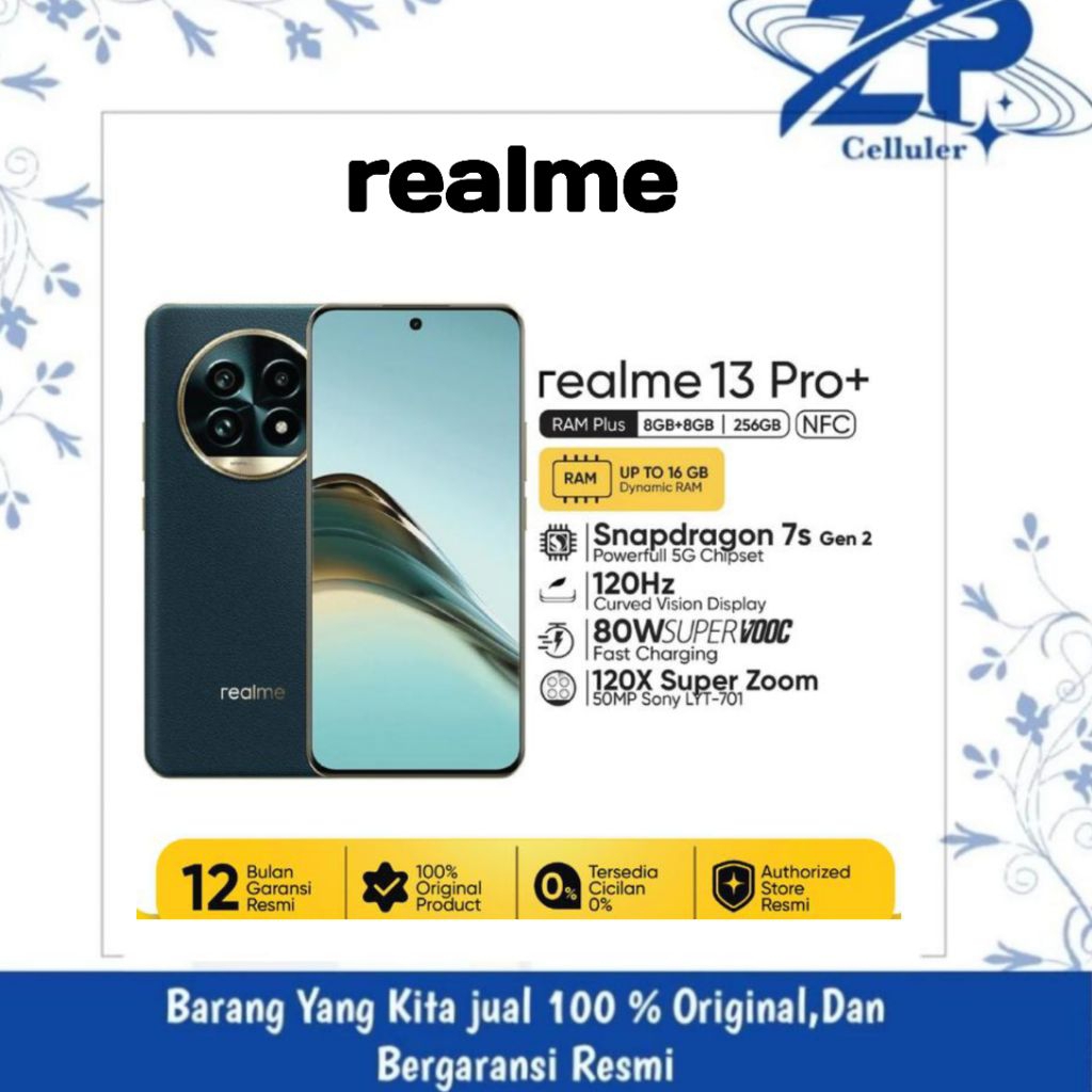 REALME 13 PRO PLUS RAM 8/ROM 256 GARANSI RESMI REALME