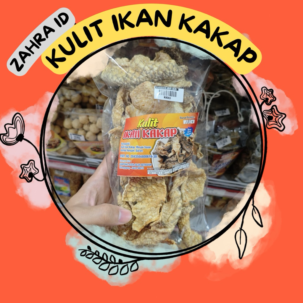 

130gr KERIPIK KULIT IKAN KAKAP KERING - RAMBAK KAKAP KAMPUNG OLEH-OLEH STASIUN TULUNGAGUNG