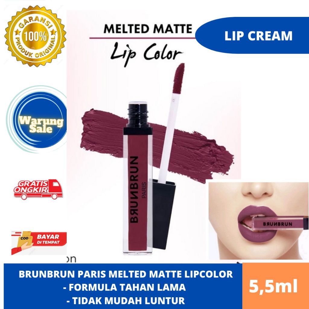 BRUNBRUN MELTED MATTE LIP COLOR
