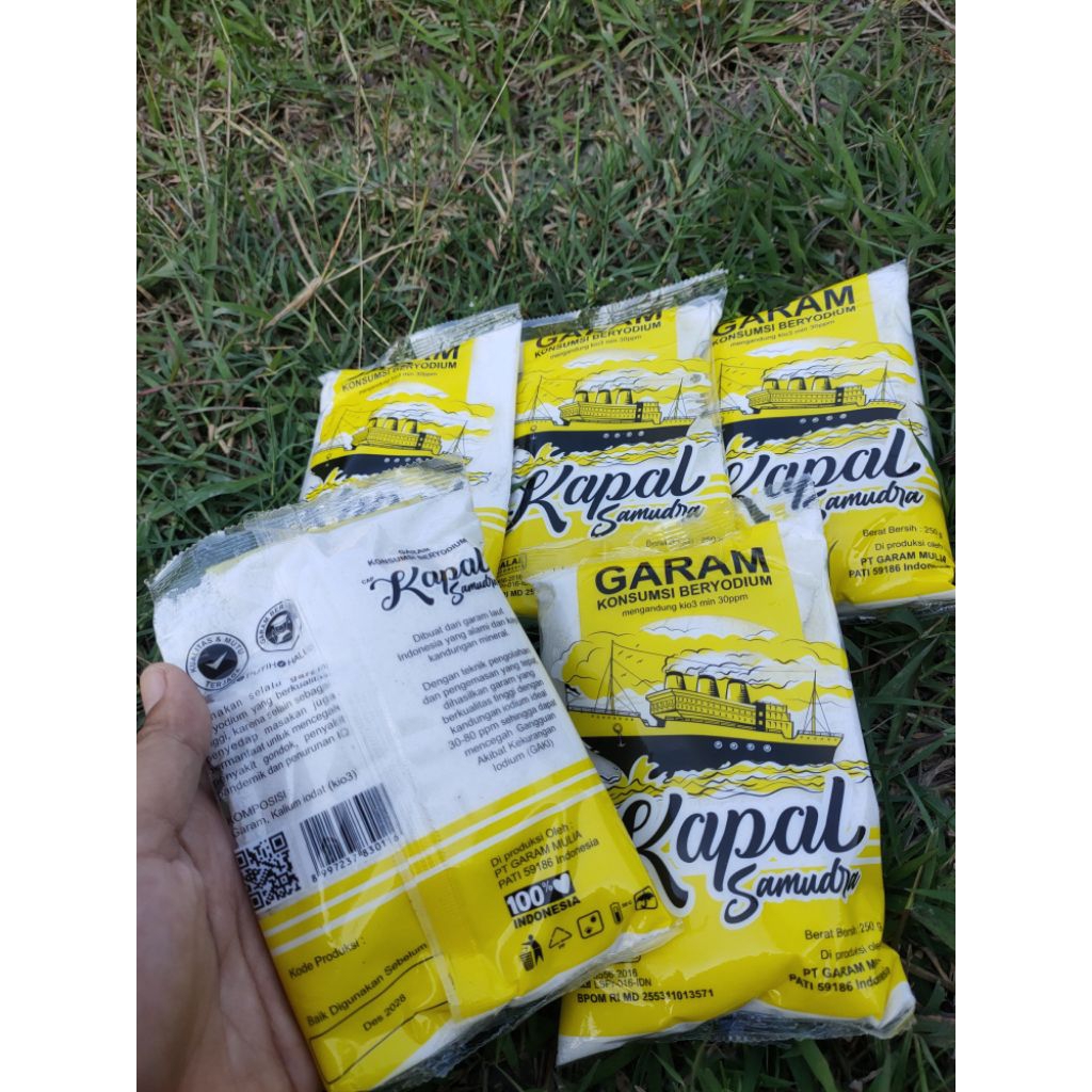 

(5 pcs) Garam Kapal Samudra 250 gram