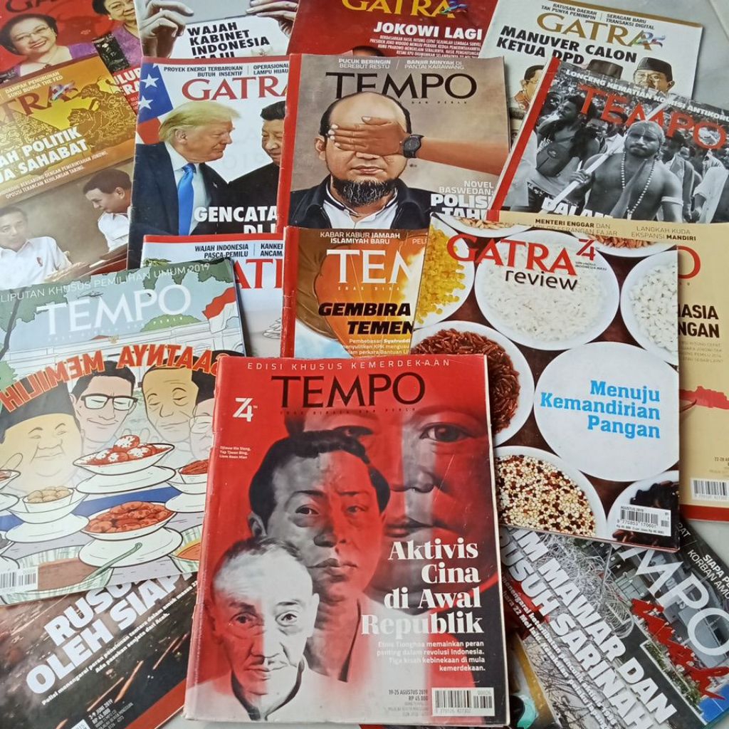 majalah politik tempo gatra 2010 - 2019