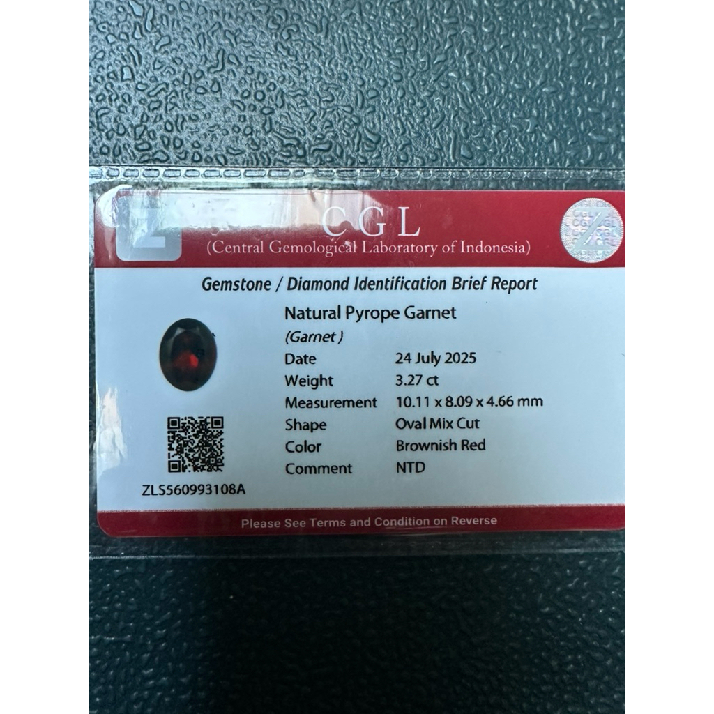 Natural Pyrope Garnet