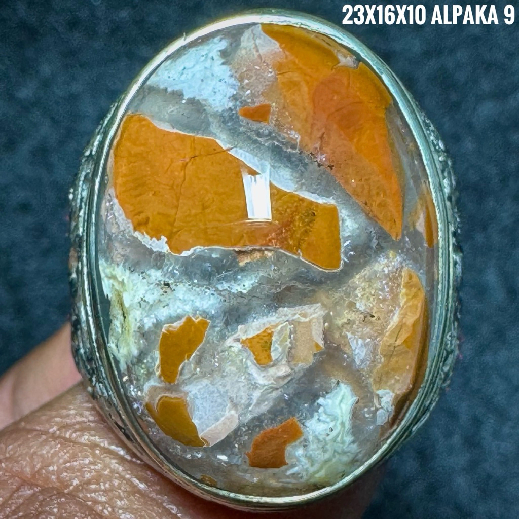 Cincin Batu Akik Natural Baturaja Es (Asli Alam)