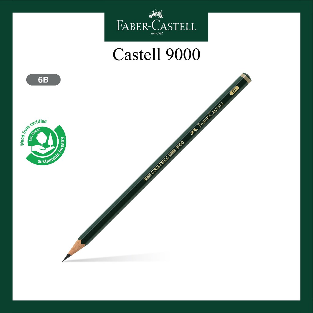

Pensil Faber Castell 9000 - Lengkap 6B/ HARGA SATUAN / PCS Barang 100% ORIGINAL dan BERKUALITAS ! - 6B, 1 pcs
