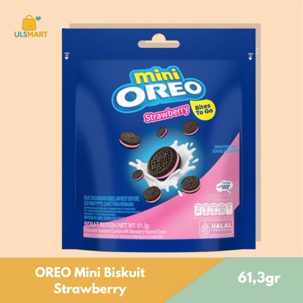 

OREO Mini Biskuit Strawberry 61,3 g