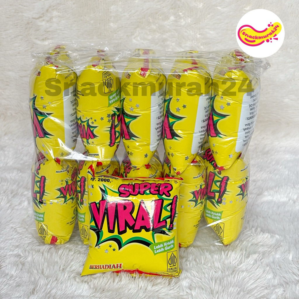 

(PACK) Chiki Super Viral Berhadiah Isi 10pcs @24Gr