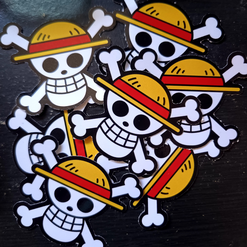 

(3 pcs Stiker) GUDANGSTIKERAN--Stiker Cutting Vinyl edisi ONE PIECE