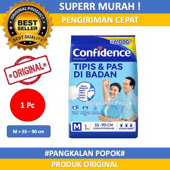 Confidence Popok Celana Dewasa - Popok Dewasa Celana Satuan Size M L XL