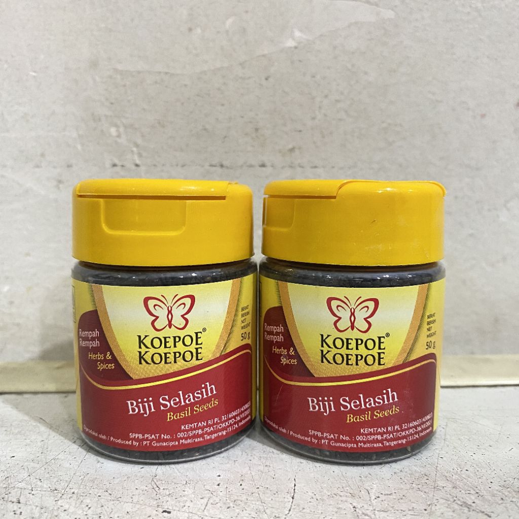 

Biji selasih koepoe koepoe 50 gram | biji selasih kupu kupu | biji selasih