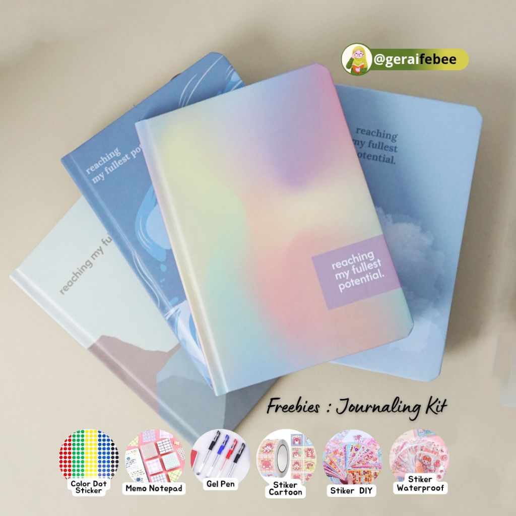 

Notebook RA X Aisharizqy Muslim Planner bonus journaling kit