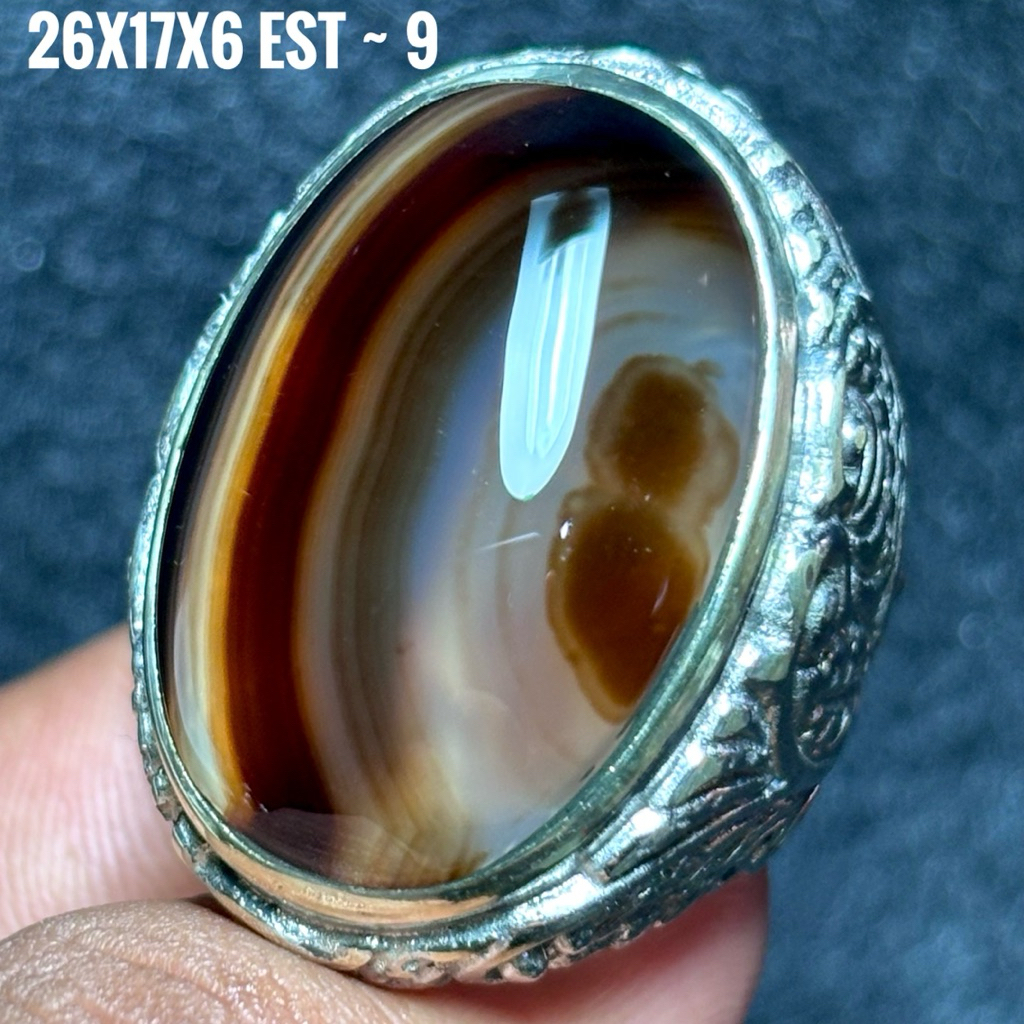 NATURAL BATU AKIK SULAIMAN GINGGANG GIWANG