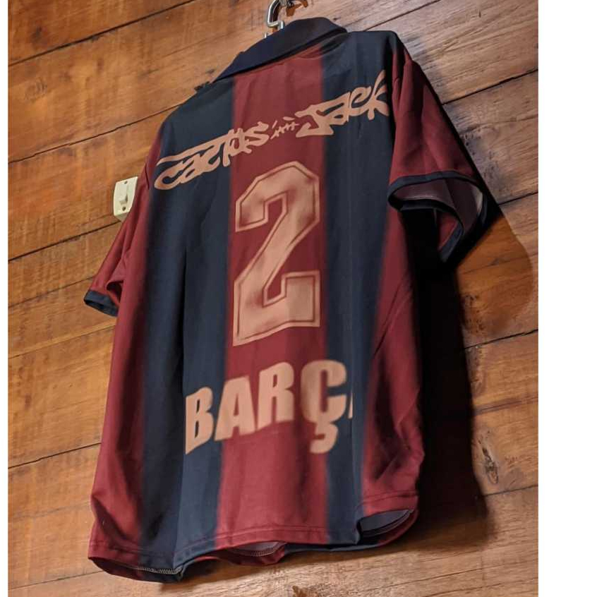 Jersey Barca.. Barcelona 2001 x TRAVIS SCOTT Skeleton new Oversize model