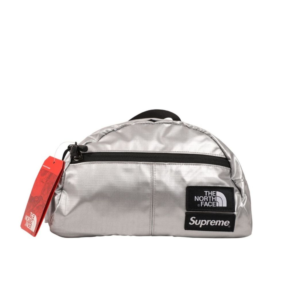Supreme The North Face Metallic Roo II Lumbar Pack Silver