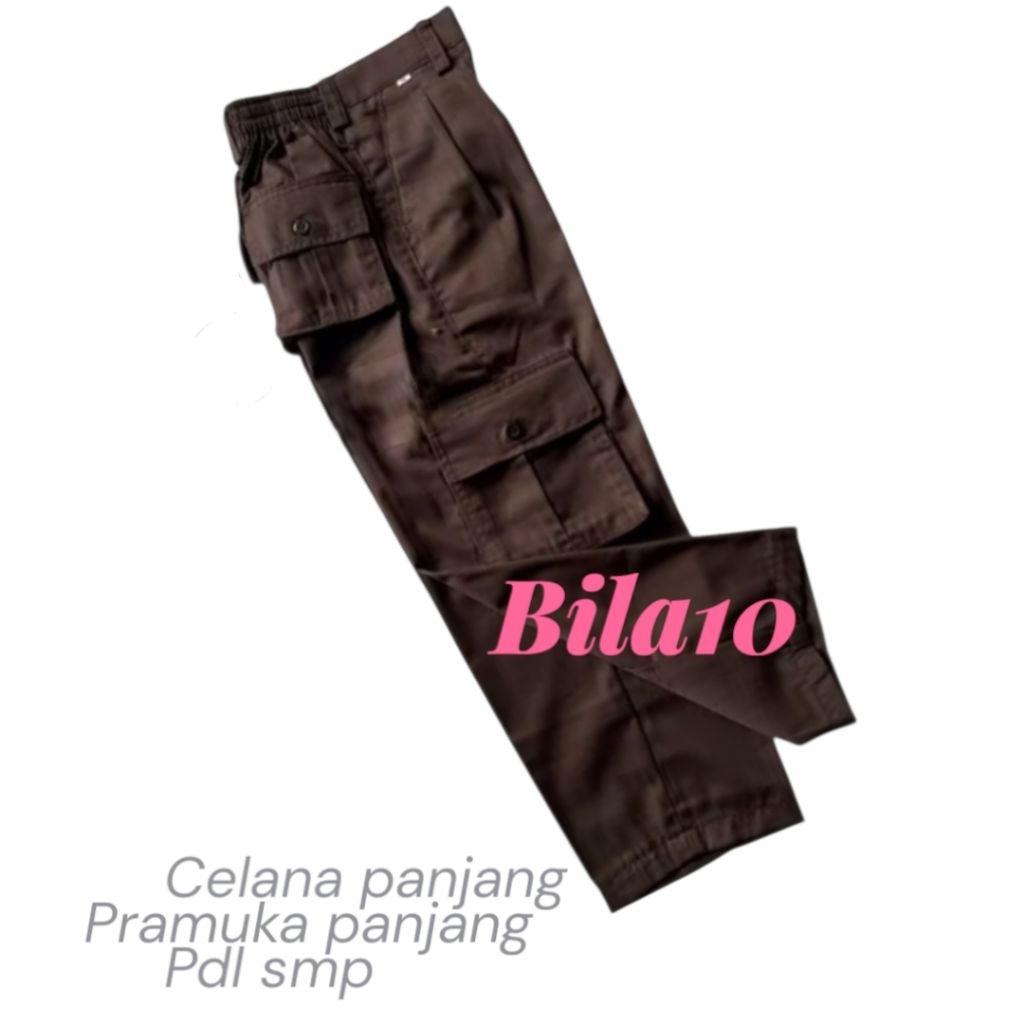 celana pramuka panjang pdl smp anak laki laki.dan perempuan