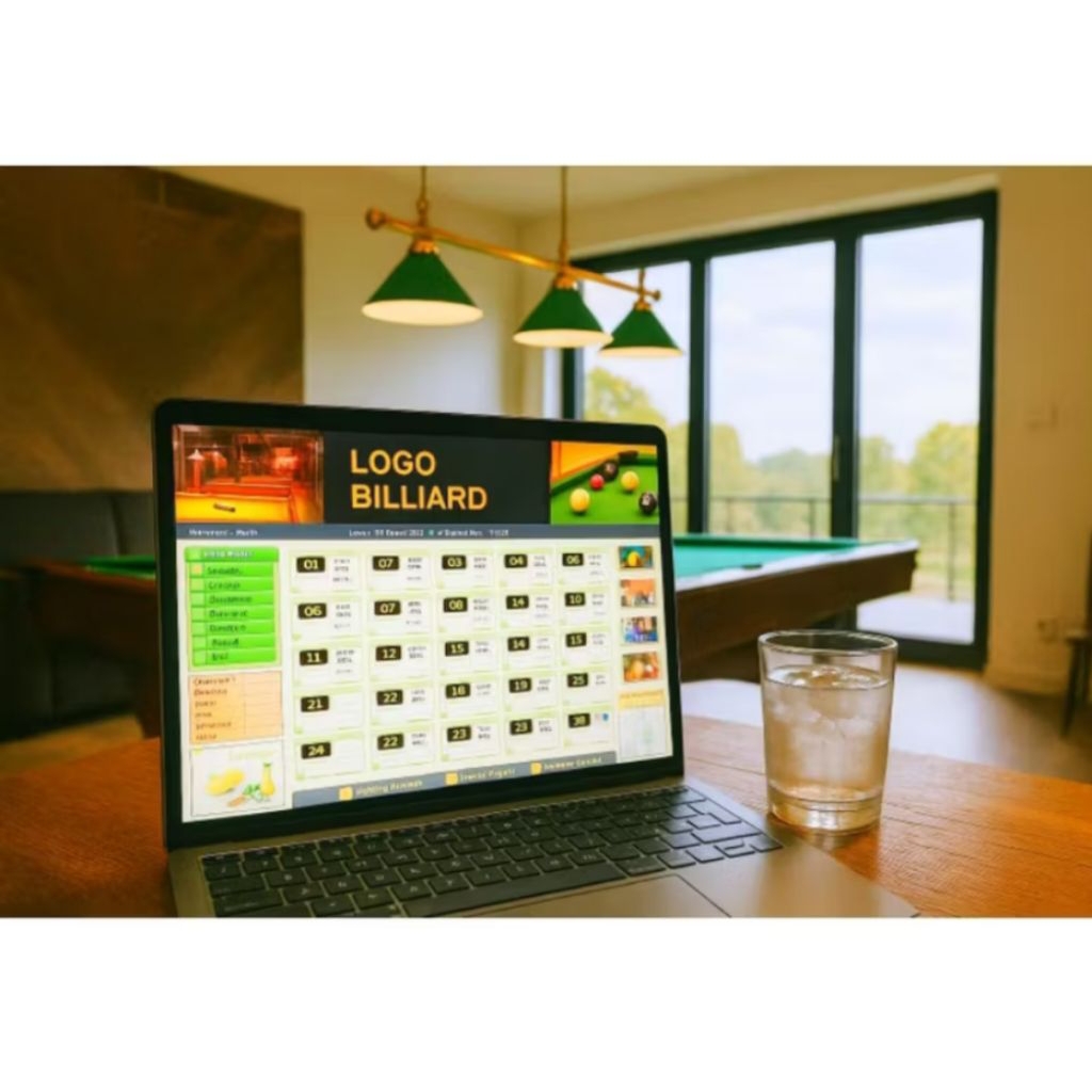 Program Billing Kasir Billiard dan Cafe Plus Alat Kontrol Lampu Otomatis 6 Meja