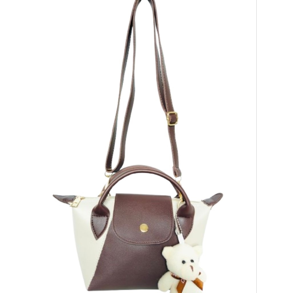 Tas selempang Emira Segi tas wanita gaul, tas trendi masa kini, tas untuk jalan-jalan santai dan kon