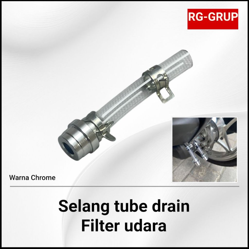 NONTHABURI NEPEL SELANG FILTER CNC TUBE DRAIN SELANG PEMBUANGAN FILTER UDARA MOTOR VARIO 125 VARIO 1