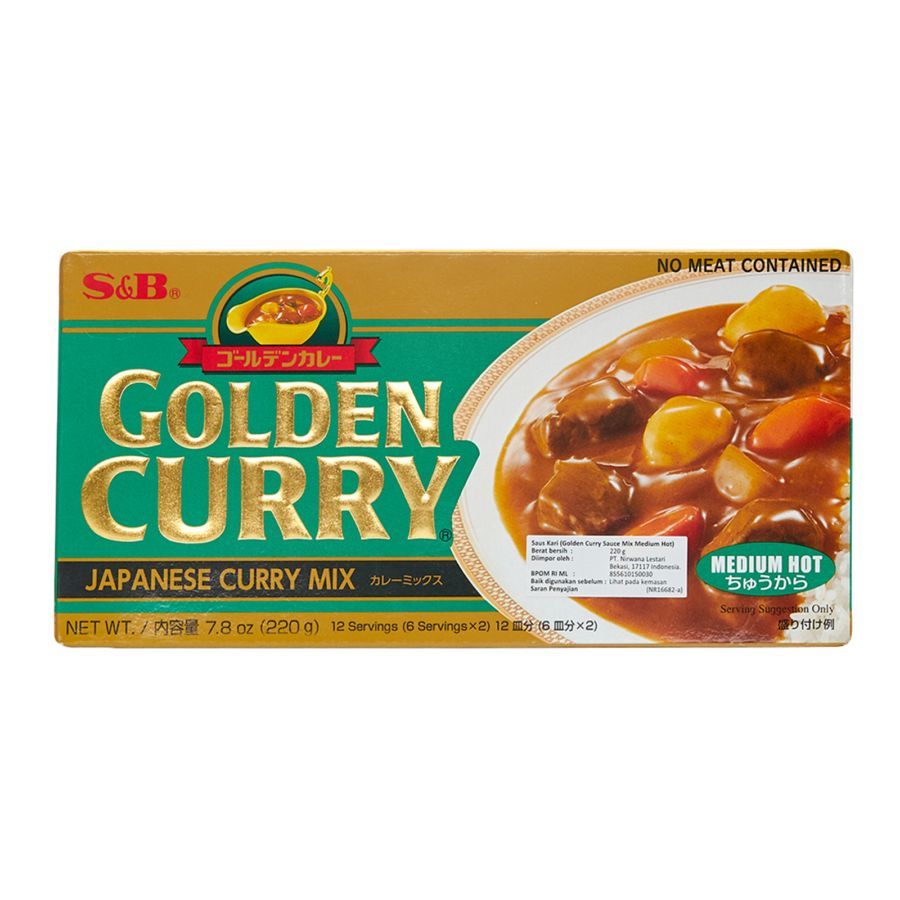 

S&B Golden Curry Medium Hot (Kari Jepang Pedas Medium) 220gr