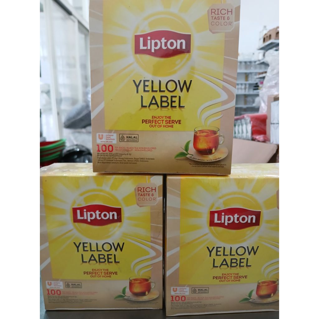 

Lipton Teh Black Tea Kemasan 100bag
