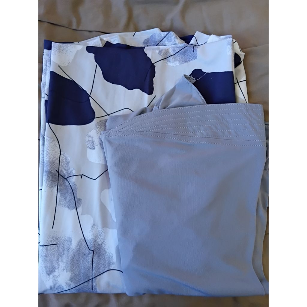 1 set gamis jersey motif (preloved)