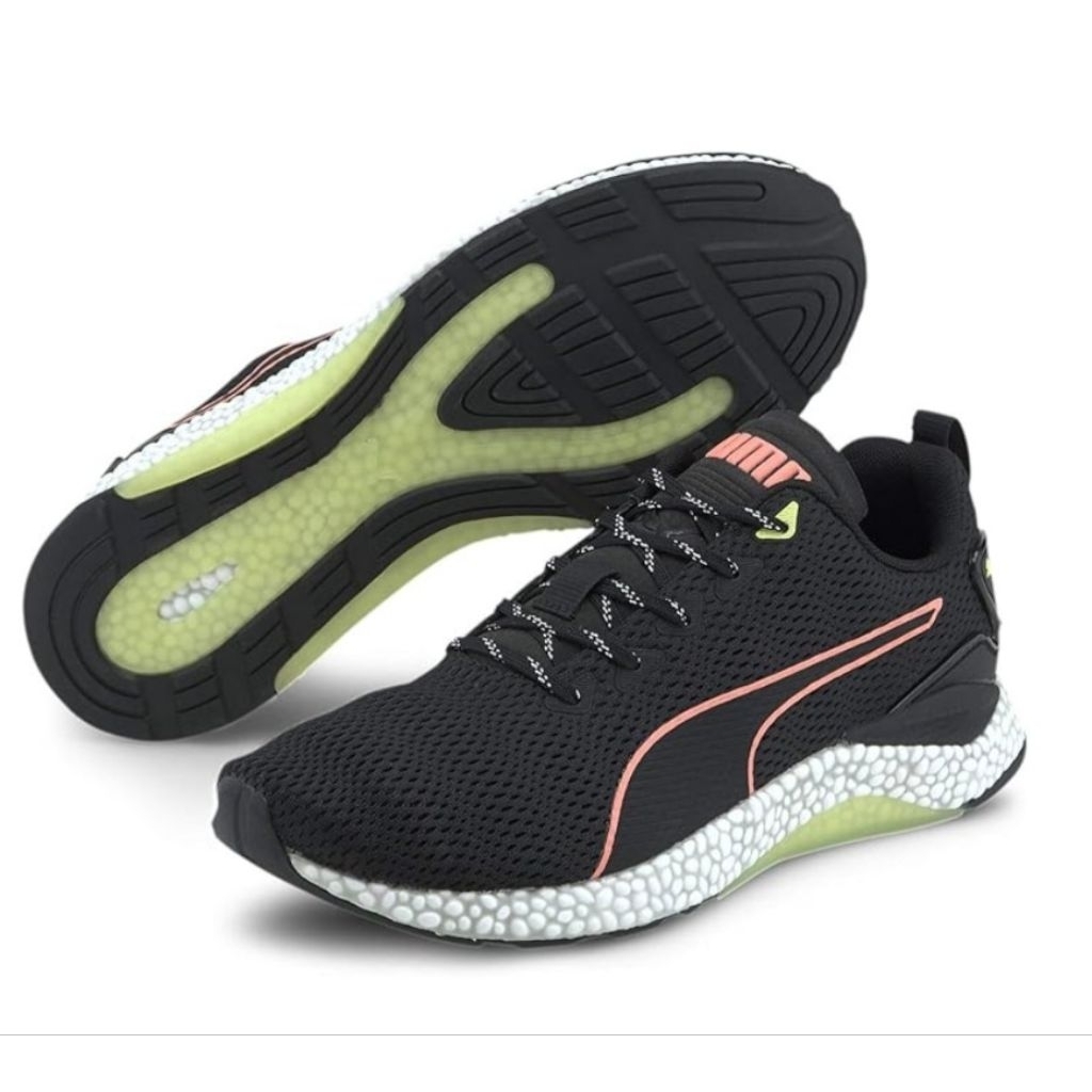 SEPATU PUMA ORI Hybrid Runner v2 Puma Black Fizzy Yellow