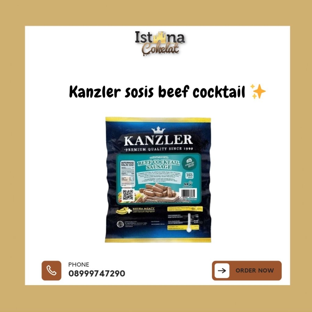 

[FROZEN] Sosis Kanzler Aneka Varian 250GR/ 500GR