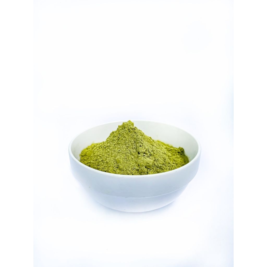 

kraton bubuk super hijau, asli borneo 100% alami.