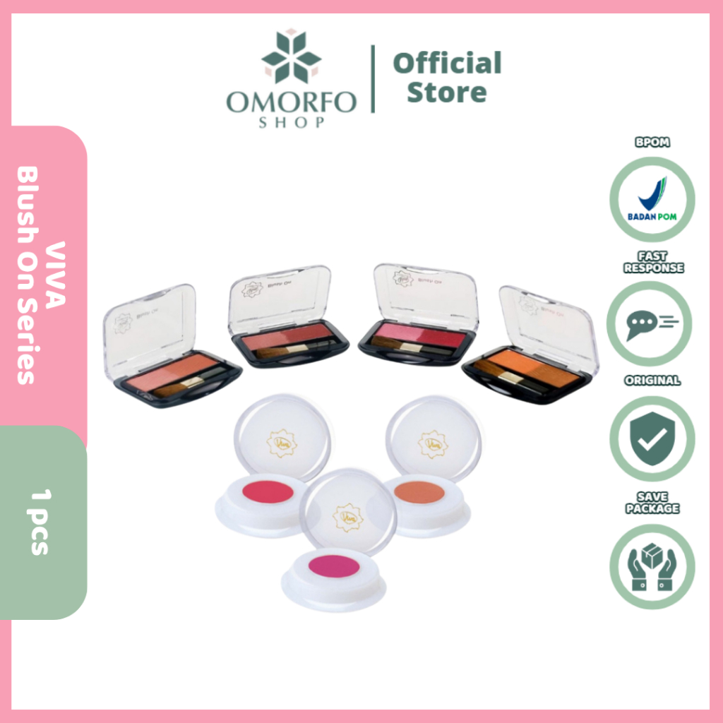 [Omorfo]  Viva Blush On Natural Original - Viva Blush On Duo - Viva Fin Touch (BLUSH ON) Finishing T