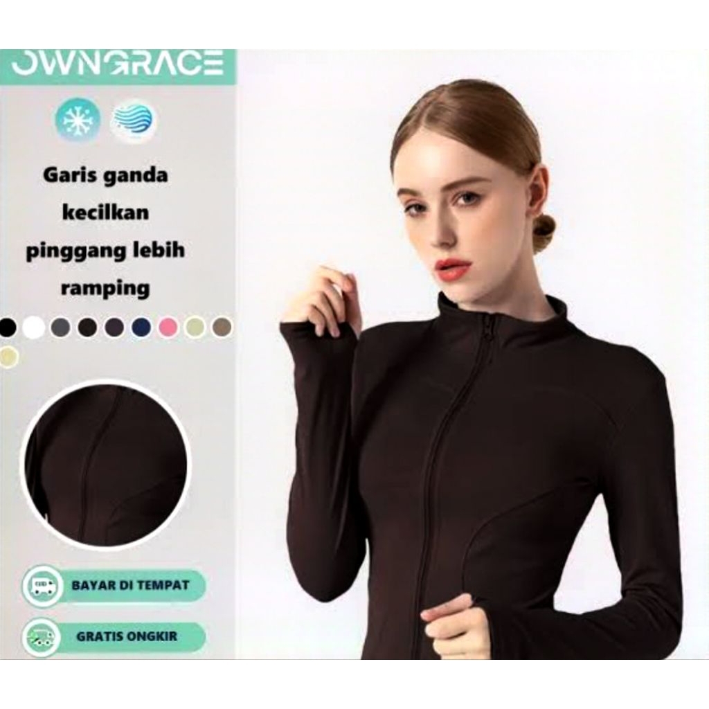owngrace slimfit olahraga cofee