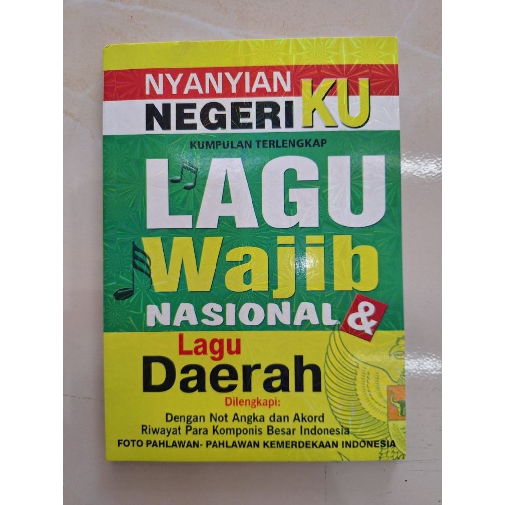

Kumpulan Terlengkap Lagu Wajib Nasional & Daerah Hard cover 208 Lembar
