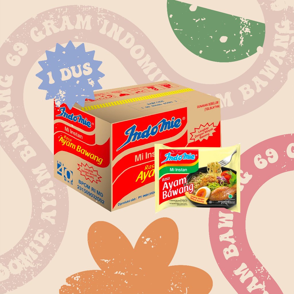 

Indomie Ayam Bawang 1 Dus