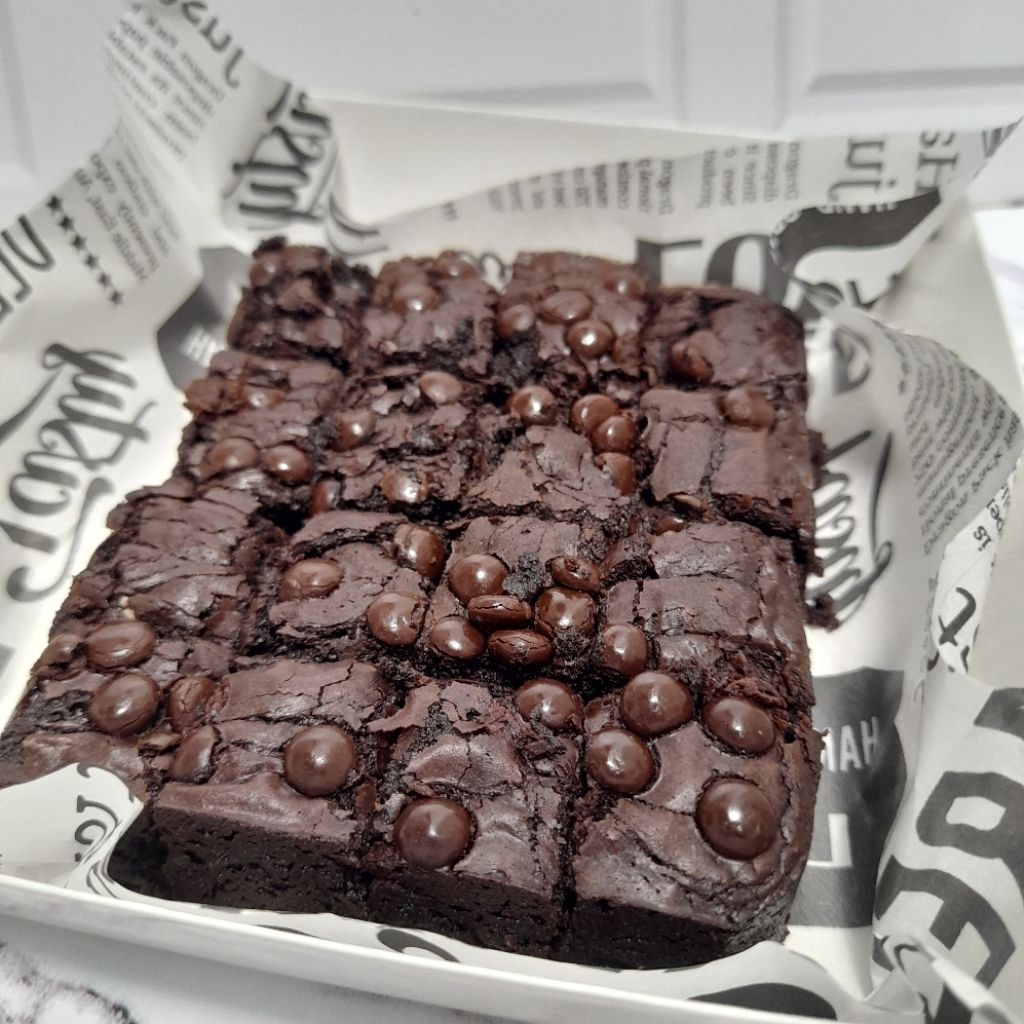 

Brownies panggang Fudgy brownies