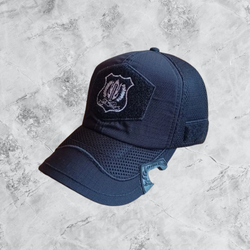 topi coak tactical hitam security satpam combinasi ripstop cotton mess jaring baseball caps velcro