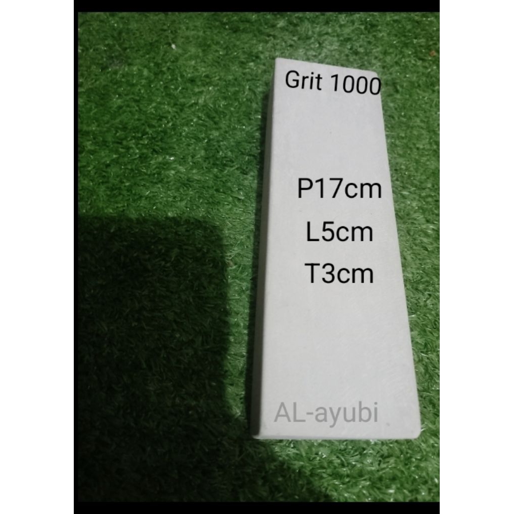 batu asahan wungkal asli alam pengasah golok&pisau ukuran 17×5×3 grit 1000